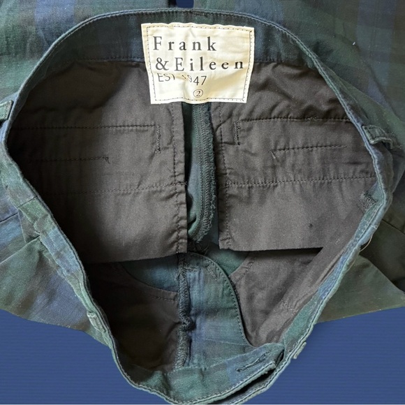 Frank & Eileen Limited Edition Wicklow Green and Blue Plaid Chinos - Picture 6 of 6